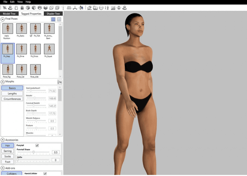 Optitex 3D fitting with a virtual avatar